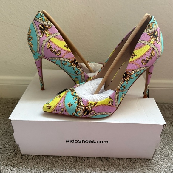 Aldo Shoes - Aldo Pastel Patterned Women's Heels